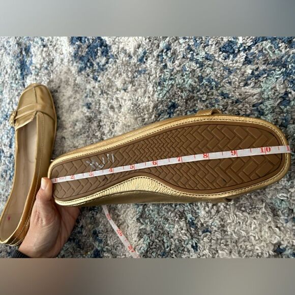 Cole Haan Gold Demi Driver Shoes Flats - Picture 3 of 9